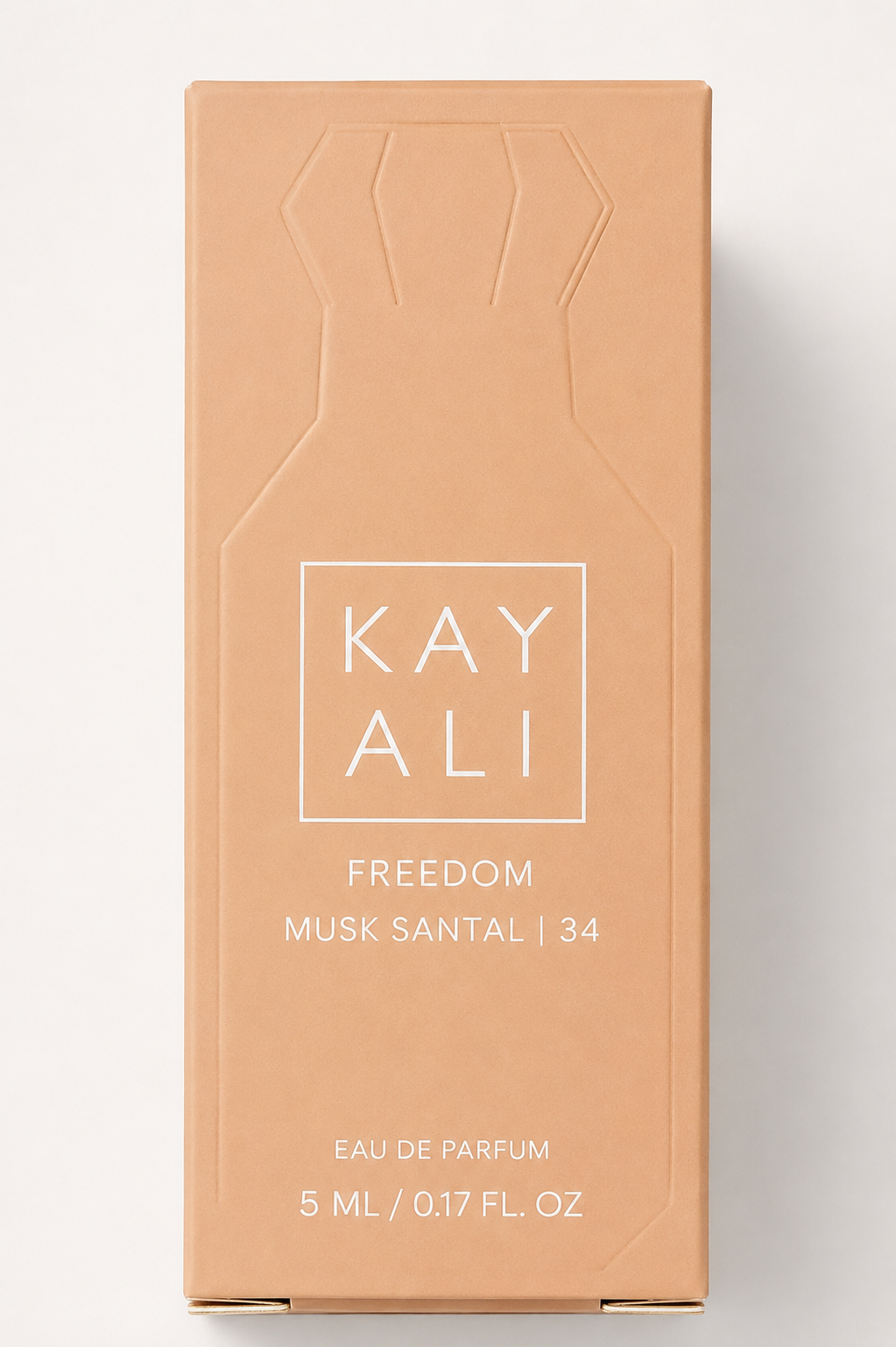 KAYALI Freedom Musk Santal | 34 Eau de Parfum in the 5 mL (0.17 fl oz) travel size