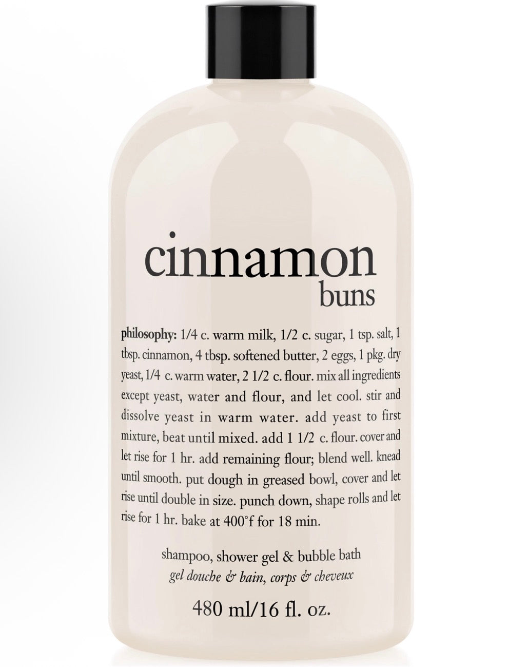 Philosophy Cinnamon Buns 3-in-1 Shampoo, Shower Gel & Bubble Bath
